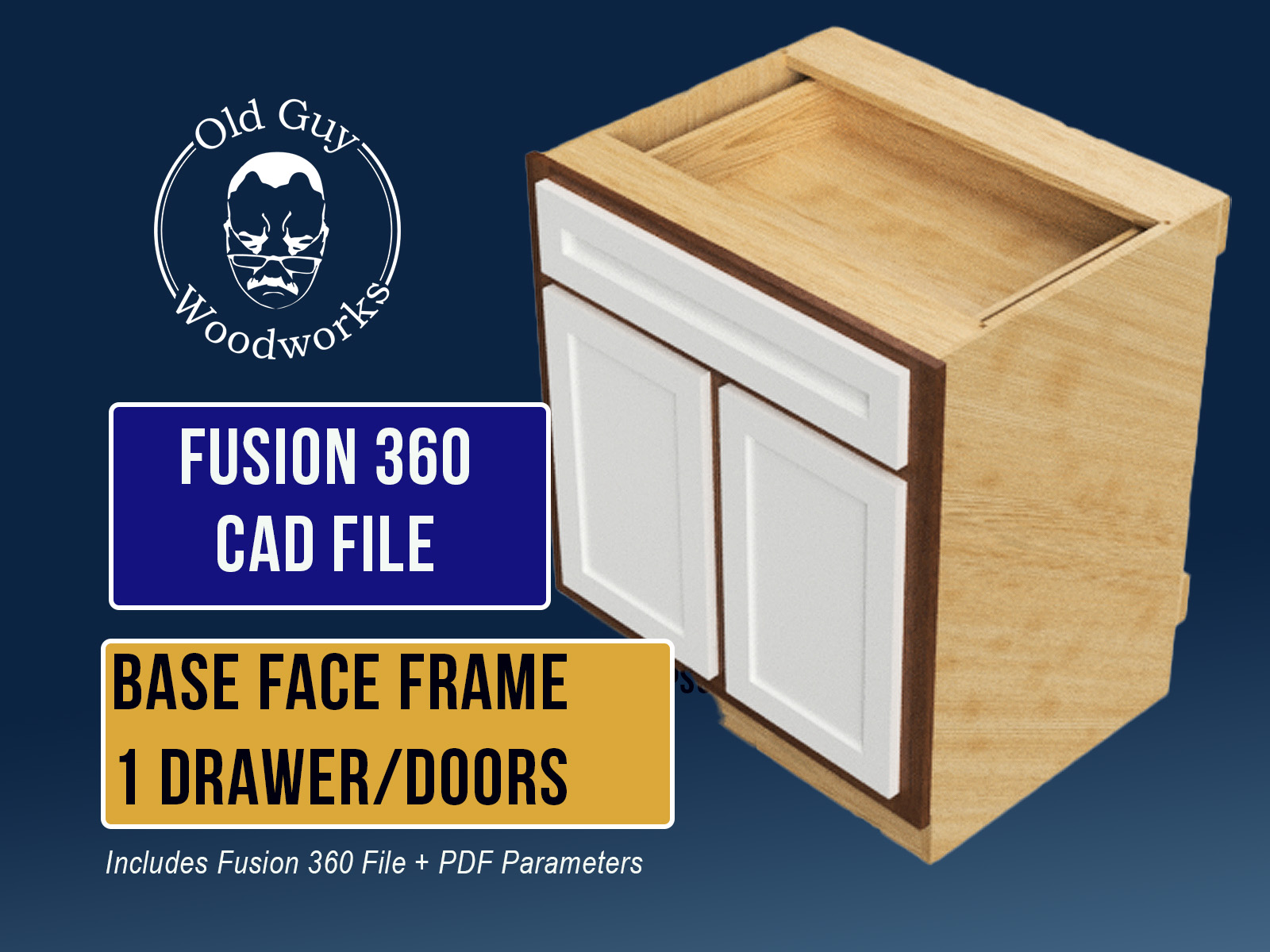 Base Face Frame 1 Drawer + Door