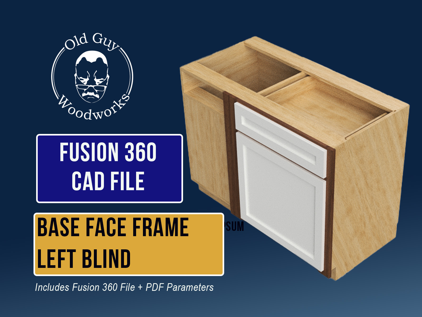 Base Face Frame Blind Corner Left