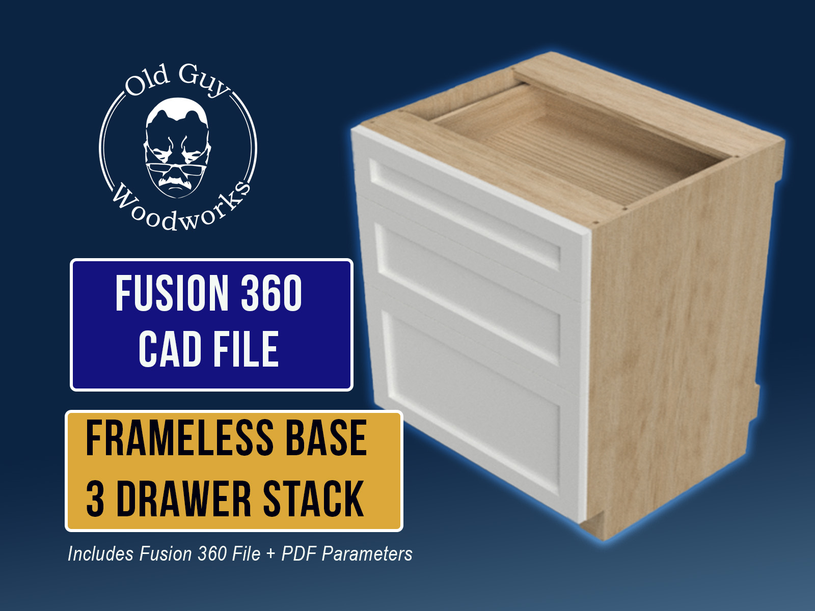 3-Drawer Stack - Fusion 360 CAD File