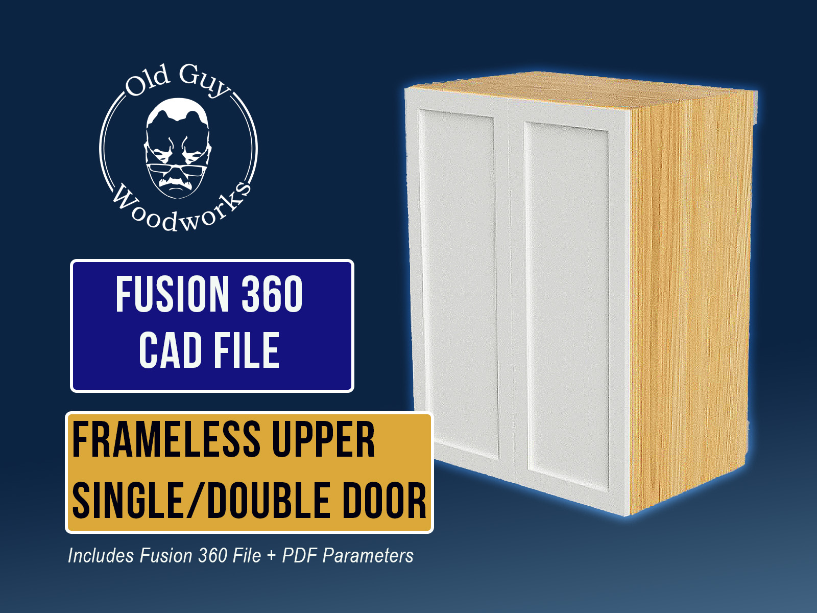 Upper 2-Door Cabinet - Fusion 360 CAD File